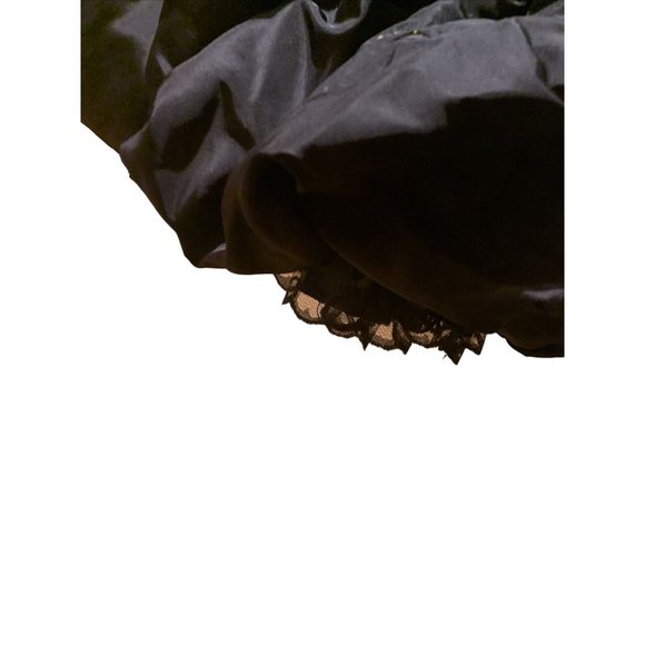 VINTAGE Bill Berman California Styled Jodi Schwartz DRESS Sz 7 Poofy BLACK 80s - Picture 4 of 6